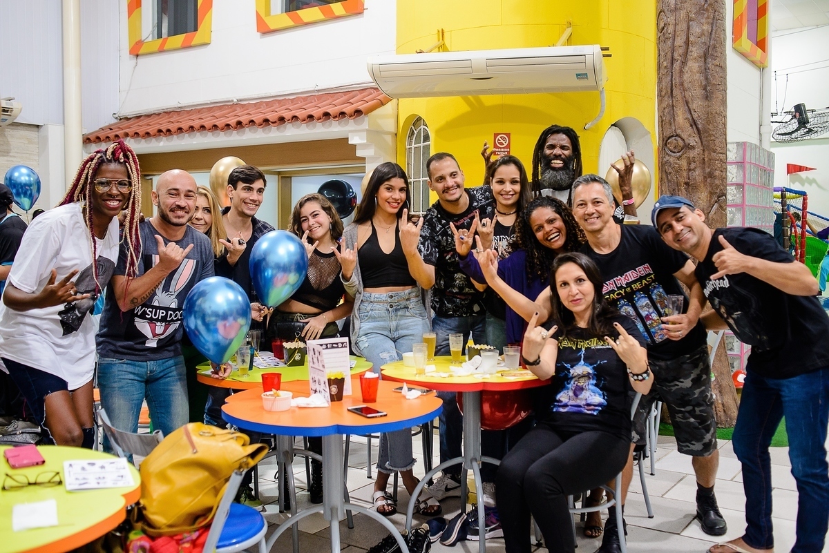 photography kids party iron maiden theme portrait guests