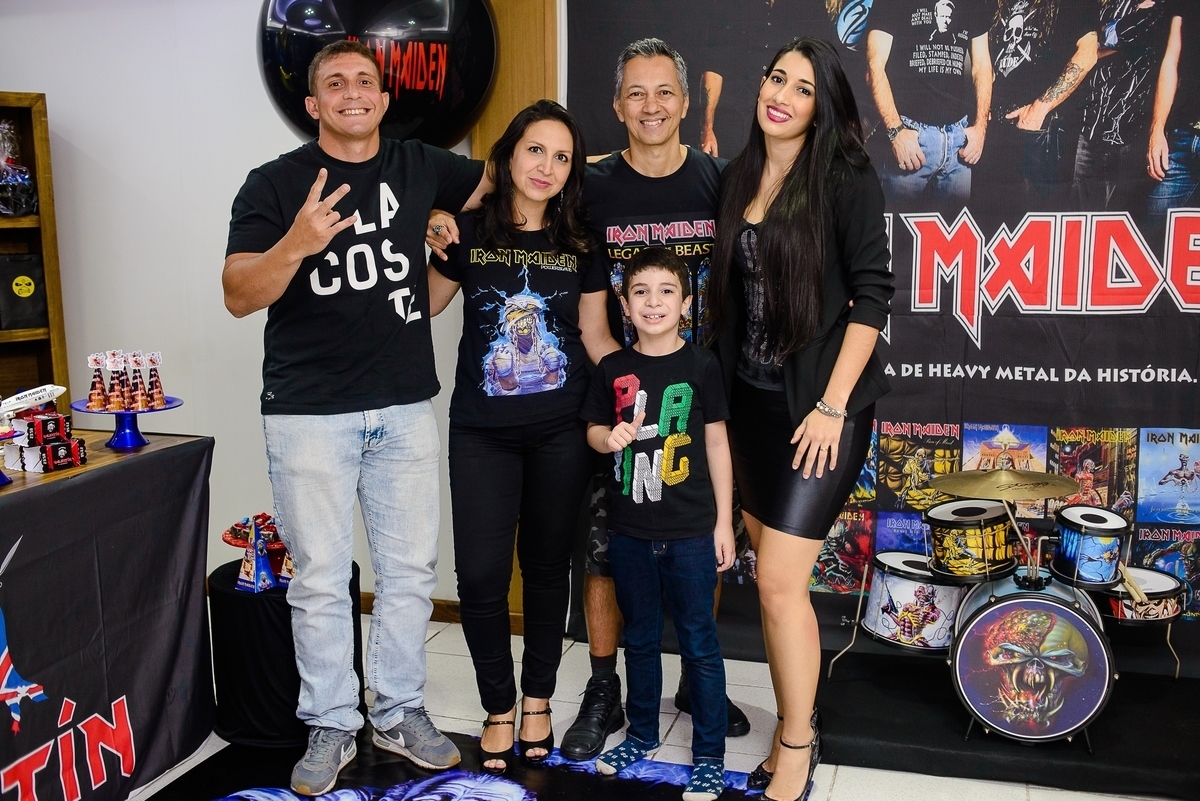 photography kids party iron maiden theme portrait guests