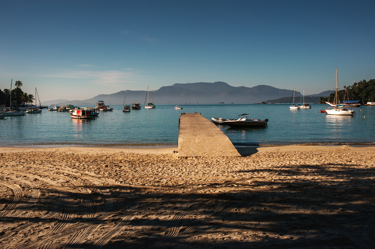 Fotografia do amanhecer em Angra dos Reis no Rio de Janeiro