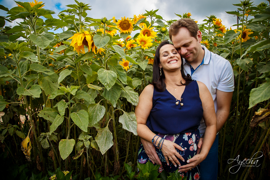 Chácara Ienkot - Ensaio Gestante Curitiba - Look Gestante - Girassol