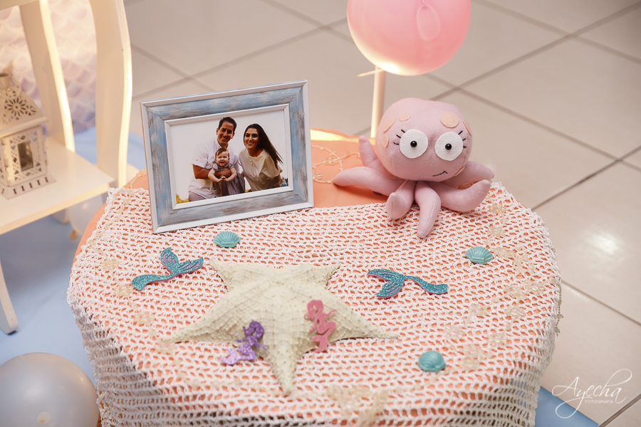 Decoração sereia; fundo do mar, aniversário infantil, aniversario de um ano, deborah ayecha fotografia, fotografia infantil curitiba