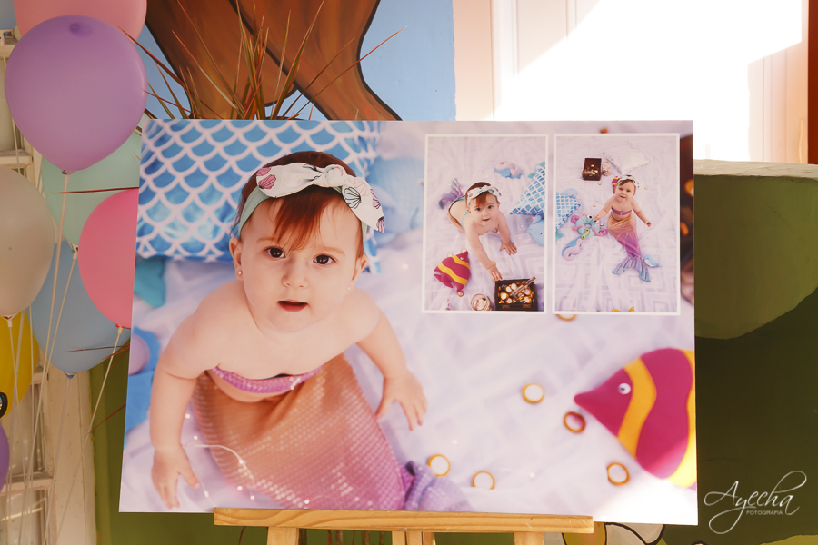 Decoração sereia; fundo do mar, aniversário infantil, aniversario de um ano, deborah ayecha fotografia, fotografia infantil curitiba