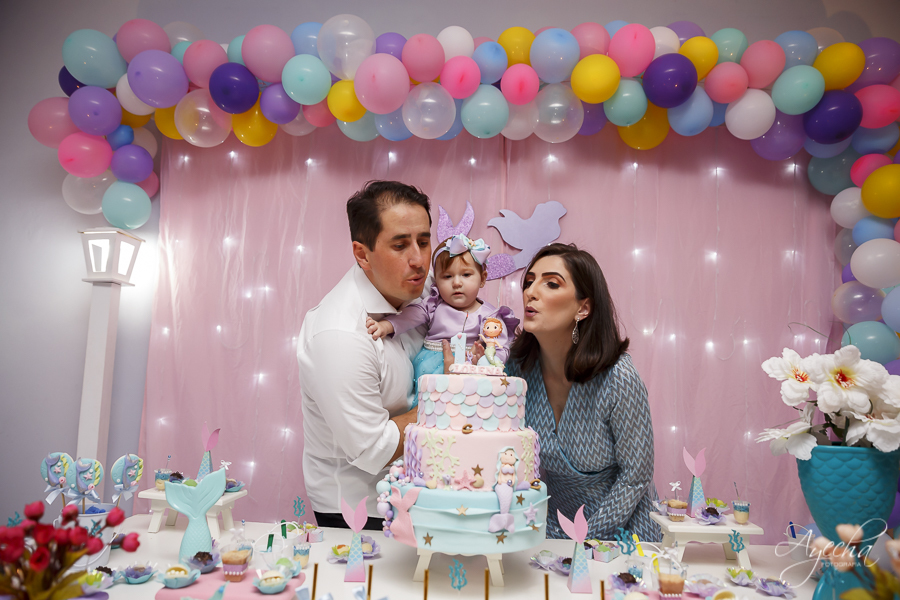 Decoração sereia; fundo do mar, aniversário infantil, aniversario de um ano, deborah ayecha fotografia, fotografia infantil curitiba