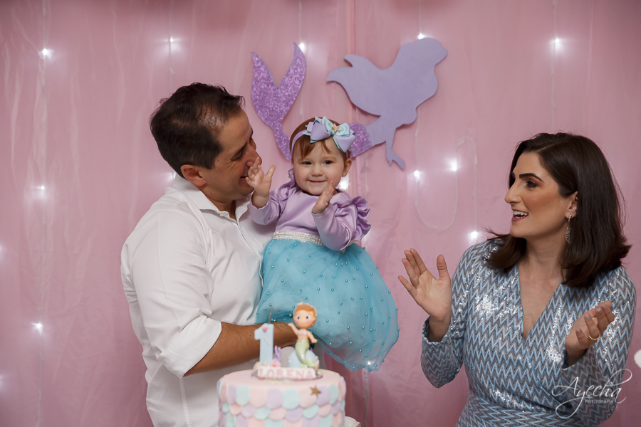 Decoração sereia; fundo do mar, aniversário infantil, aniversario de um ano, deborah ayecha fotografia, fotografia infantil curitiba