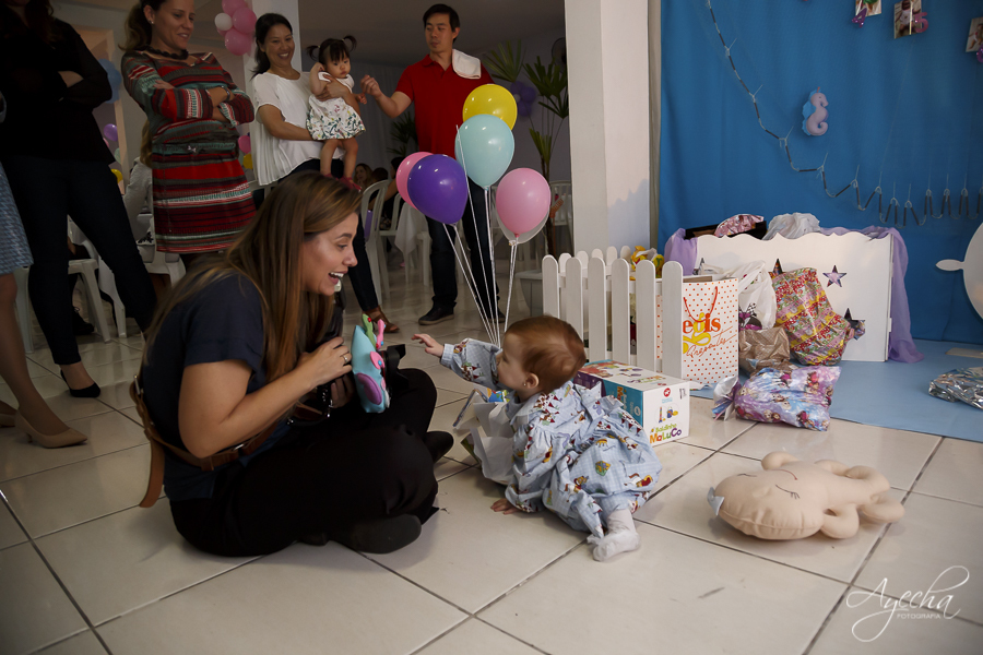 Decoração sereia; fundo do mar, aniversário infantil, aniversario de um ano, deborah ayecha fotografia, fotografia infantil curitiba