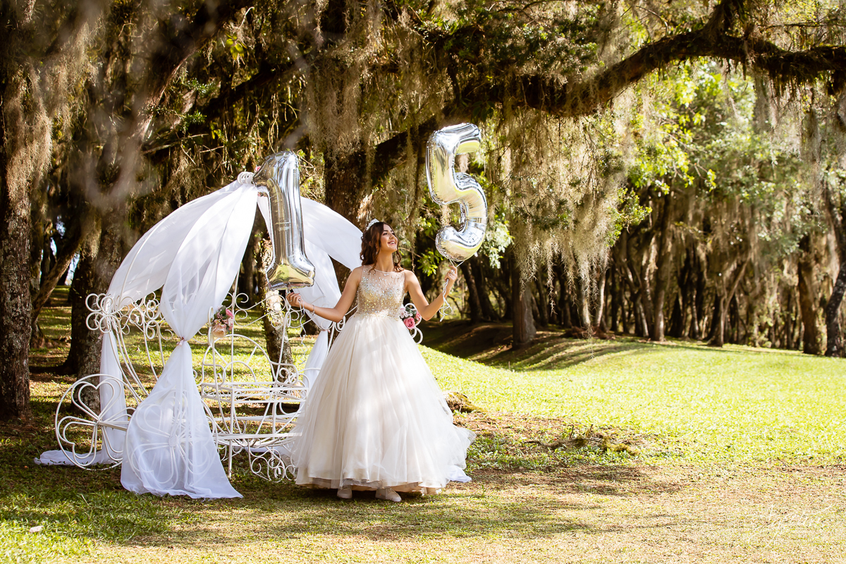 Vestidos debutante; Ensaio 15 anos; Ensaio romântico; Coroa debutante; 15 anos Curitiba; Fotografa Piraquara; Fotografa de debutante; Inspiração 15 anos; Debutante Curitiba; Chácara Ienkot; Amanda Ienkot Makeup; Nilma noivas; Ensaio 15 anos carruagem; 