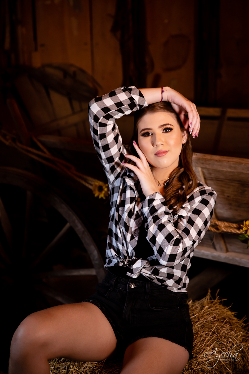 Ensaio 15 anos; Ensaio celeiro; Ensaio rustico; Chácara Ienkot; Chácara fotográfica; Inspirações 15 anos; Fotografia 15 anos; Debutantes São José dos Pinhais; Fotografa Curitiba; Fotografa Piraquara; Debutantes; Amanda Ienkot makeup; 15 anos Curitiba;  