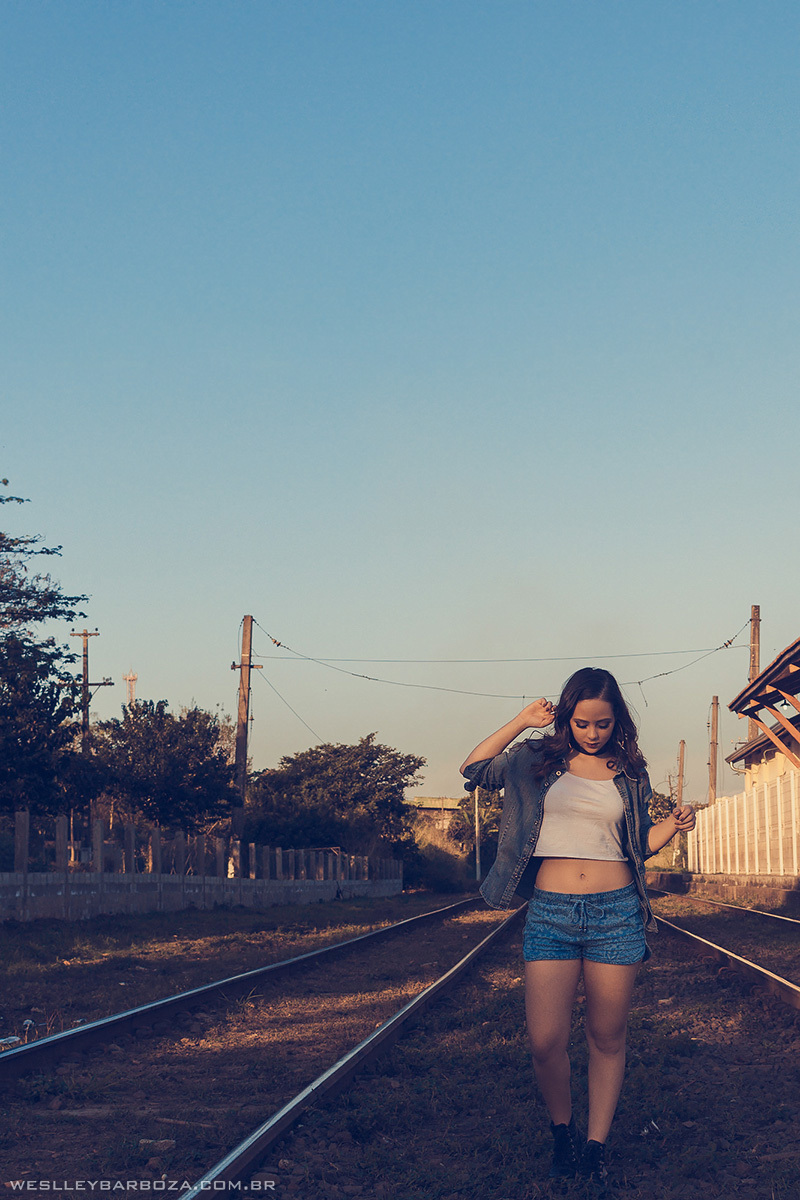 andando sobre os trilhos 