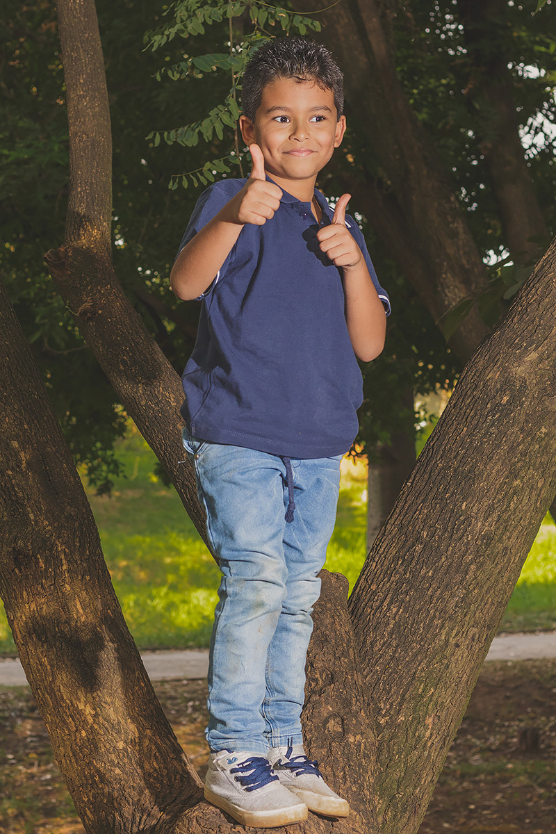 ensaio familia garoto medo