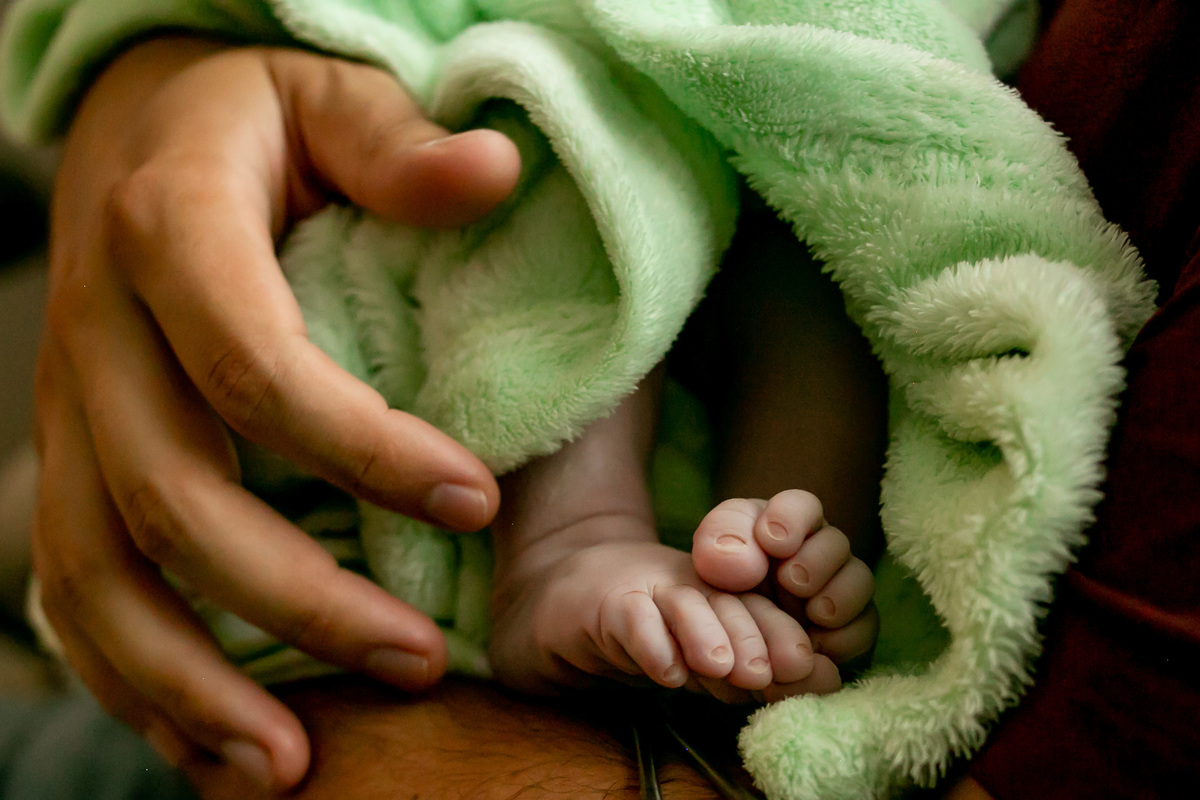 pézinhos de recém nascido