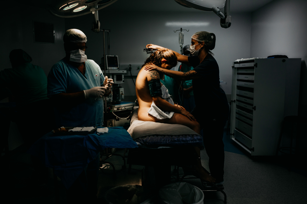 preparação para cesaria