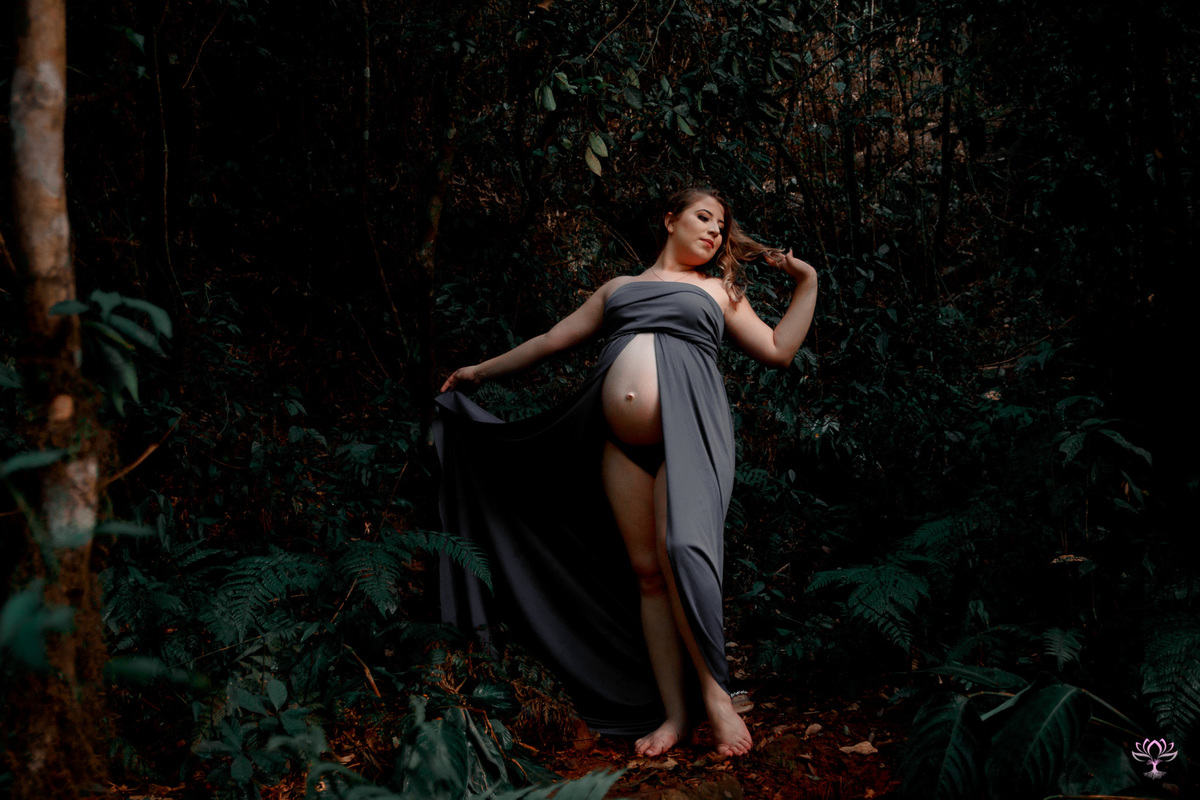 foto criativa de gestante
