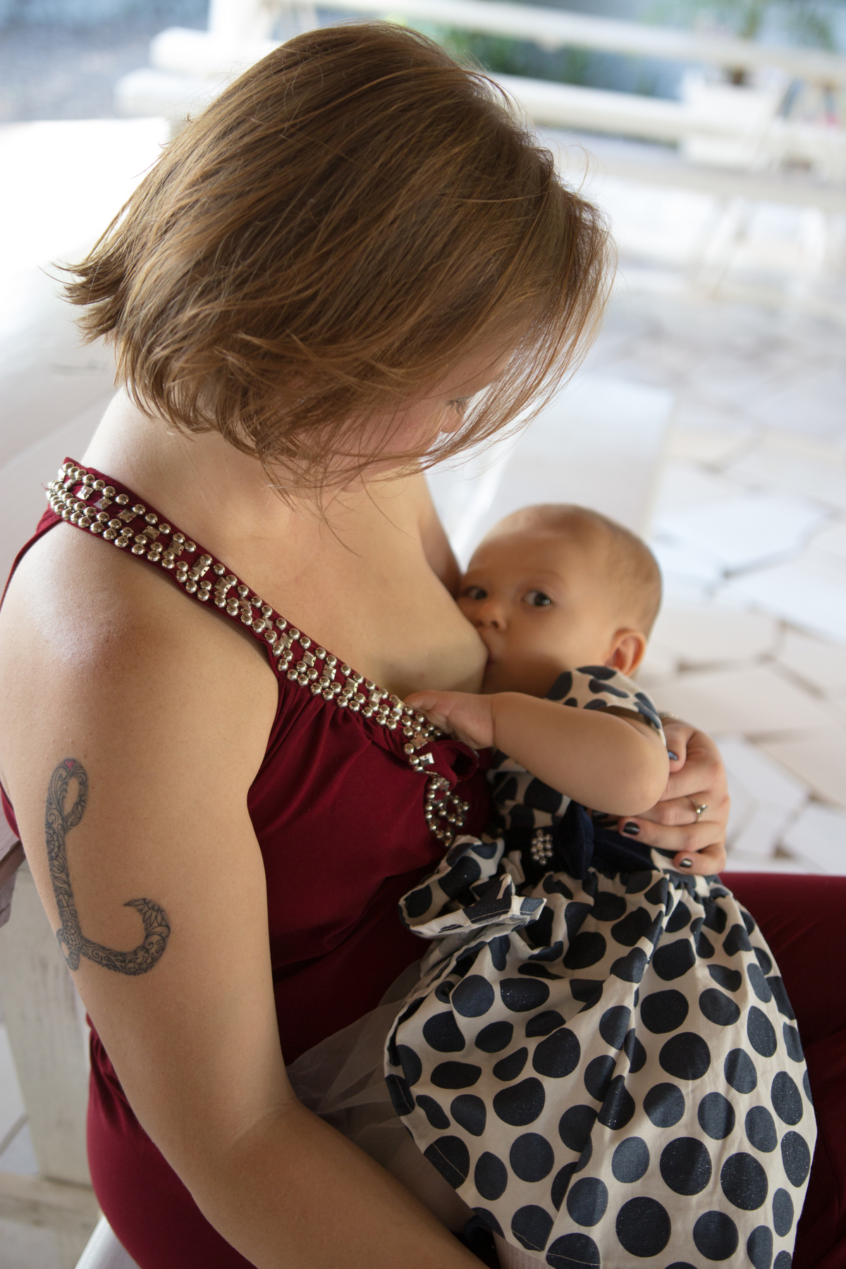 Amamentando na rua em Chapecó