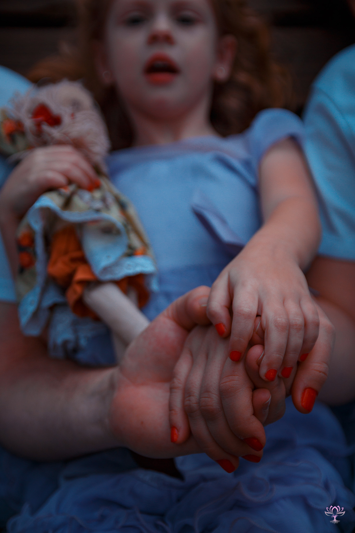 fotos das mãos da família