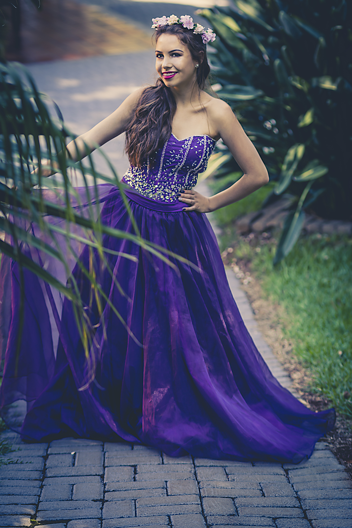 vestido de 15 anos para ensaio