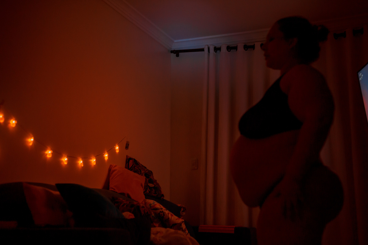 gestante em parto domiciliar
