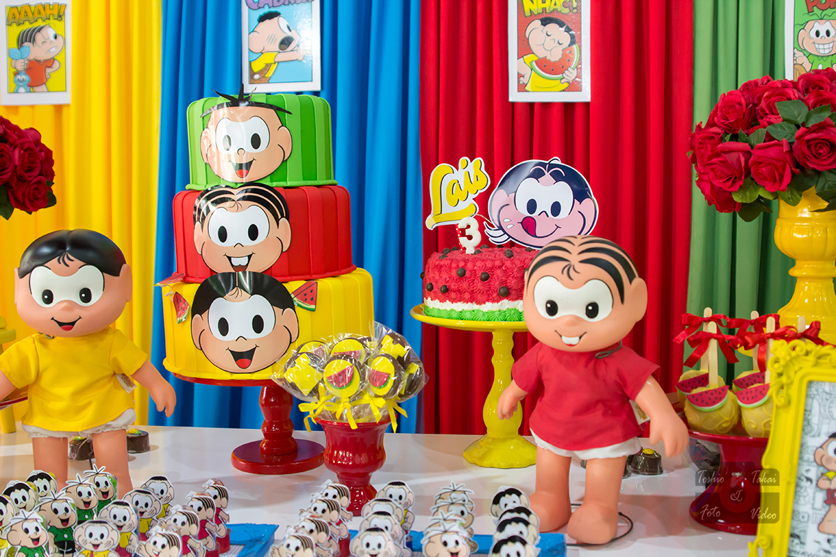 Laís-3-anos-decoração-mônica-magali-doces