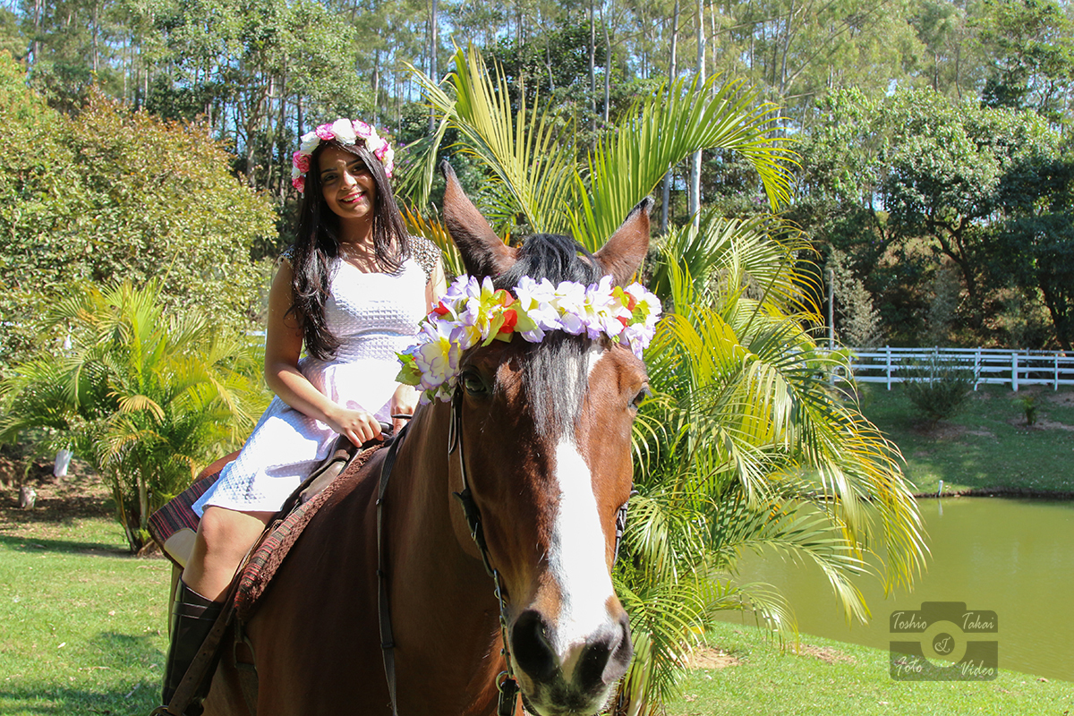 Um lindo dia de sol para fotografar a linda Giovanna
