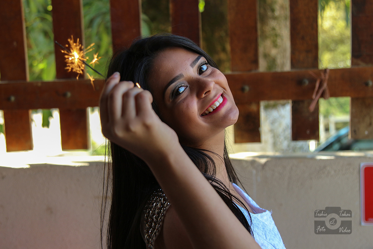 Um lindo dia de sol para fotografar a linda Giovanna