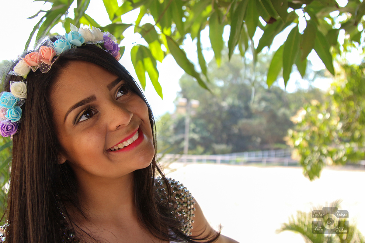 Um lindo dia de sol para fotografar a linda Giovanna