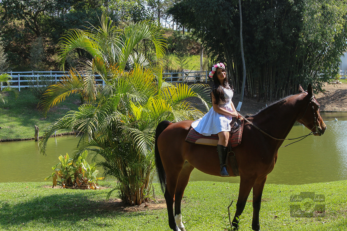 Um lindo dia de sol para fotografar a linda Giovanna