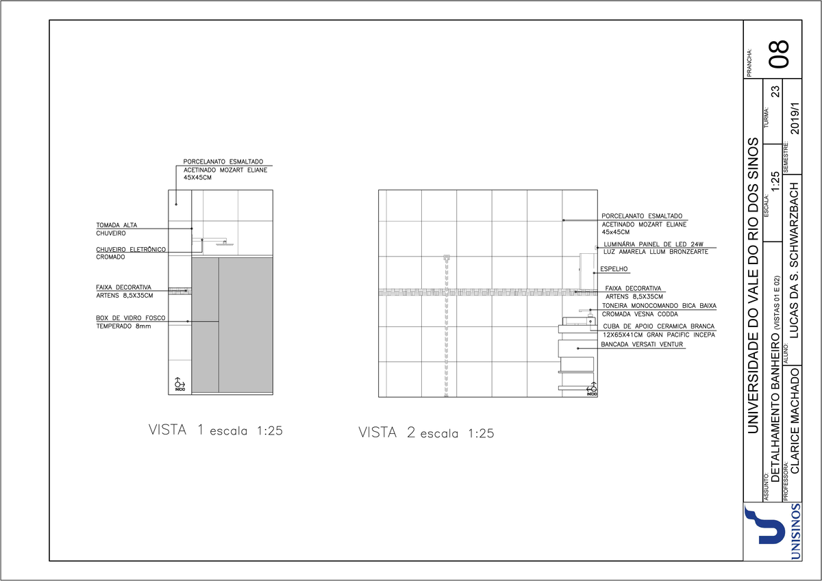 Vista 01 e 02 - Banheiro