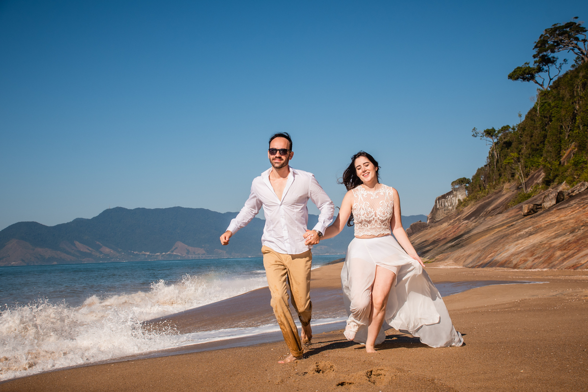 Pré Wedding praia Cibelle e Guilerme