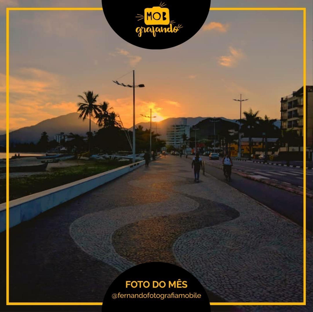 Fim de tarde na paisagem urbana. Foto feita por Fernando Santos usando o Motorola Moto X4 em Caraguatatuba, São Paulo. Foi destaque do mês de junho do ano de 2018 no Mobgrafando com 309 curtidas.