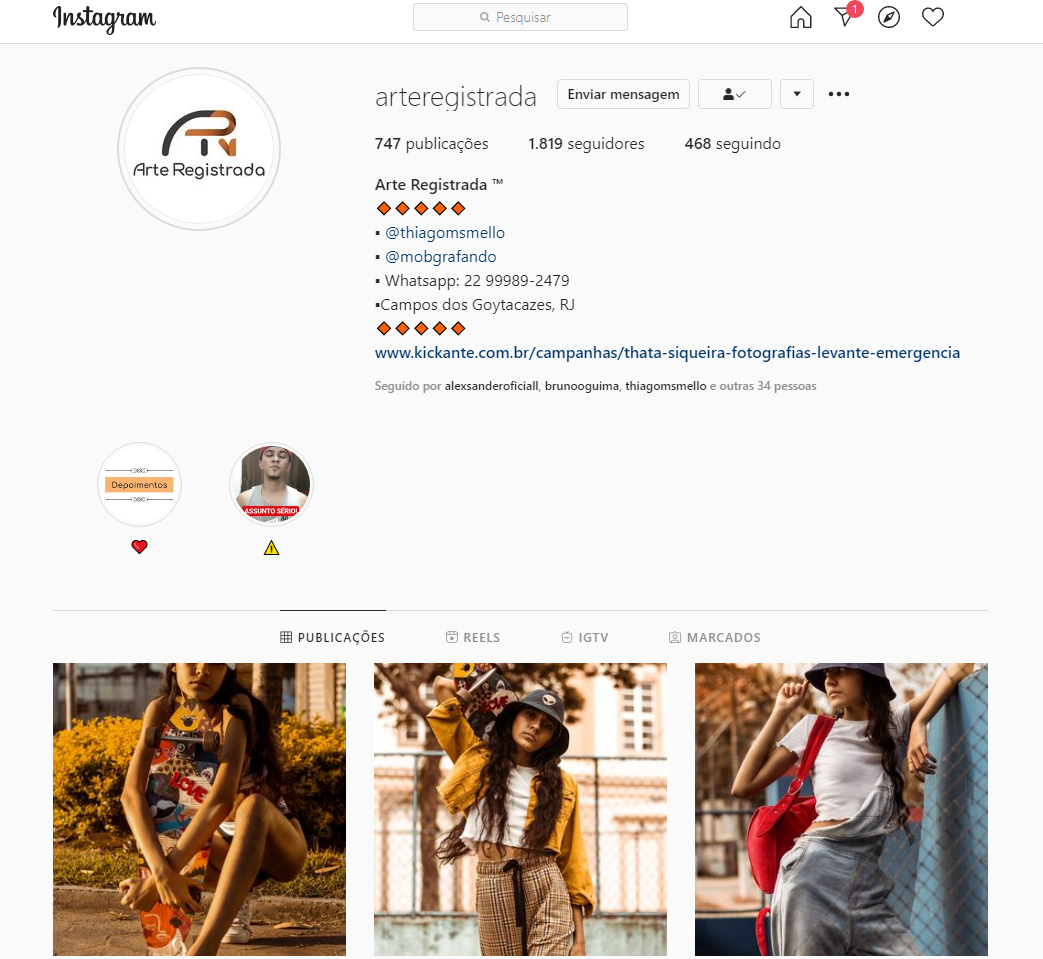 Thiago Mello, o autor da imagem no Instagram. 