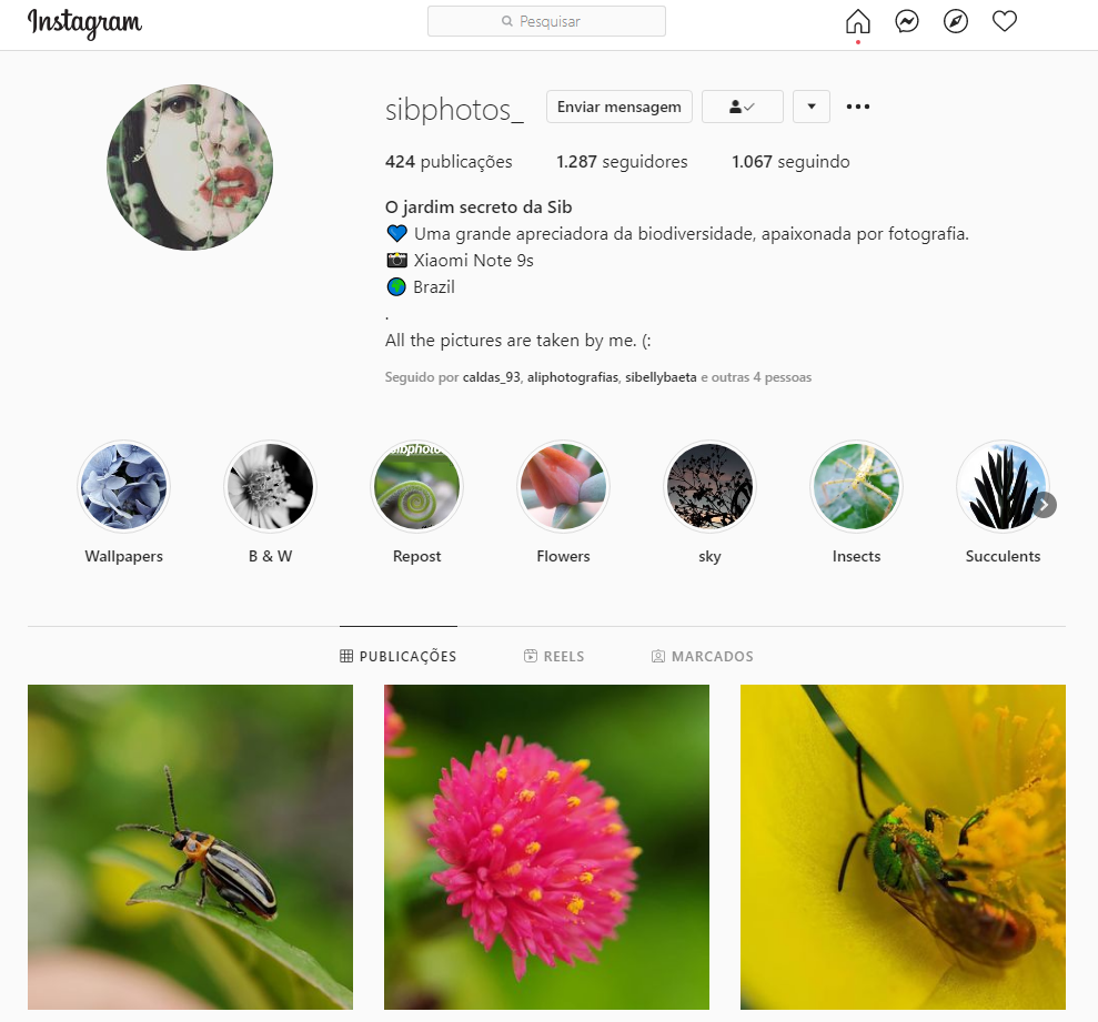 Sibelli Piazza, a autora da imagem no Instagram. 