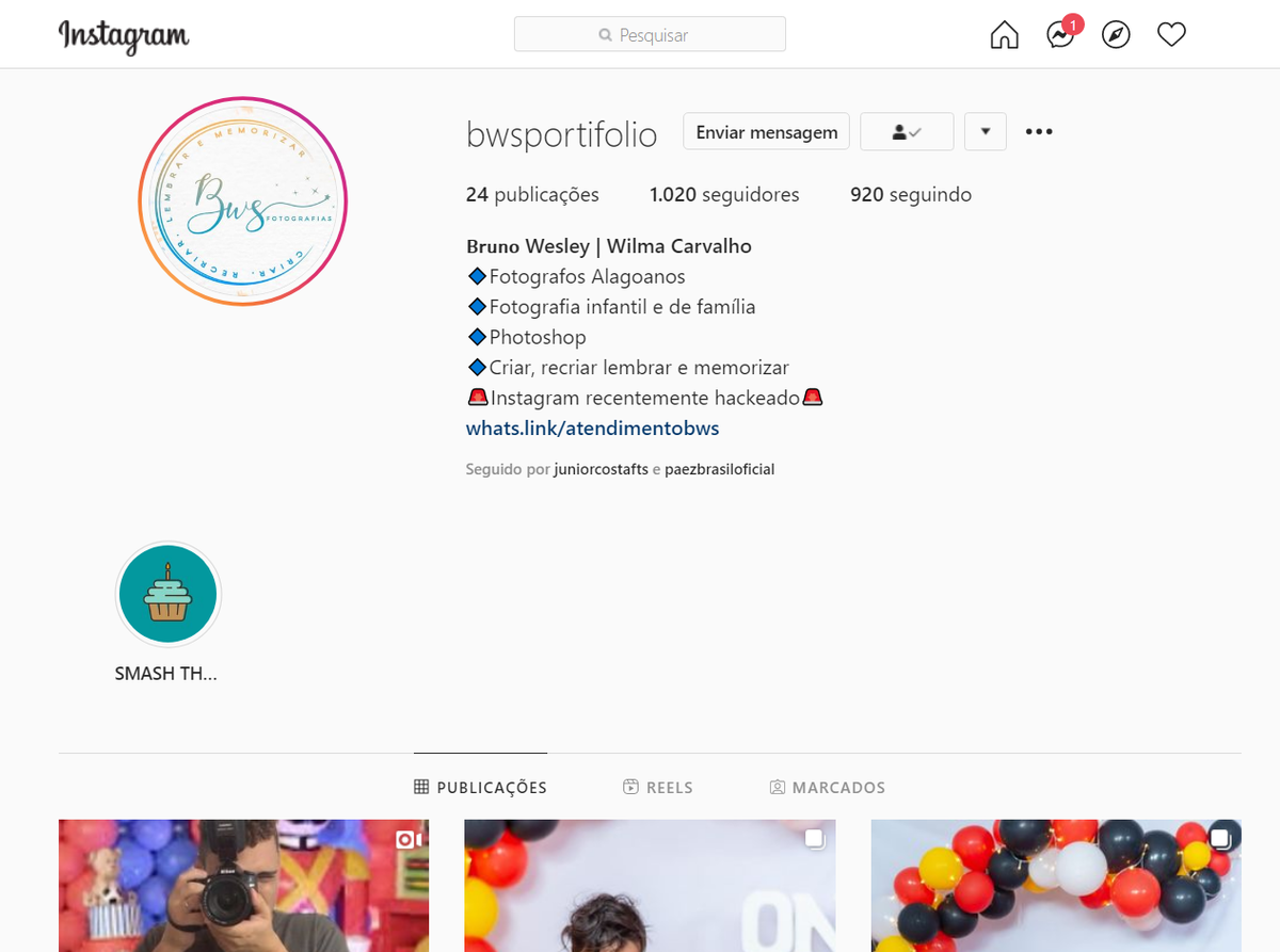 Bruno Wesley, o autor da imagem no Instagram. 