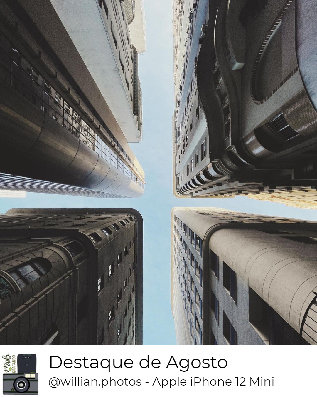 Simetria urbana. Foto feita por Willian dos Santos Luiz usando o Apple iPhone 12 Mini na Cinelândia, Rio de Janeiro. Foi destaque do mês de agosto do ano de 2021 no Mobgrafando com 124 curtidas.