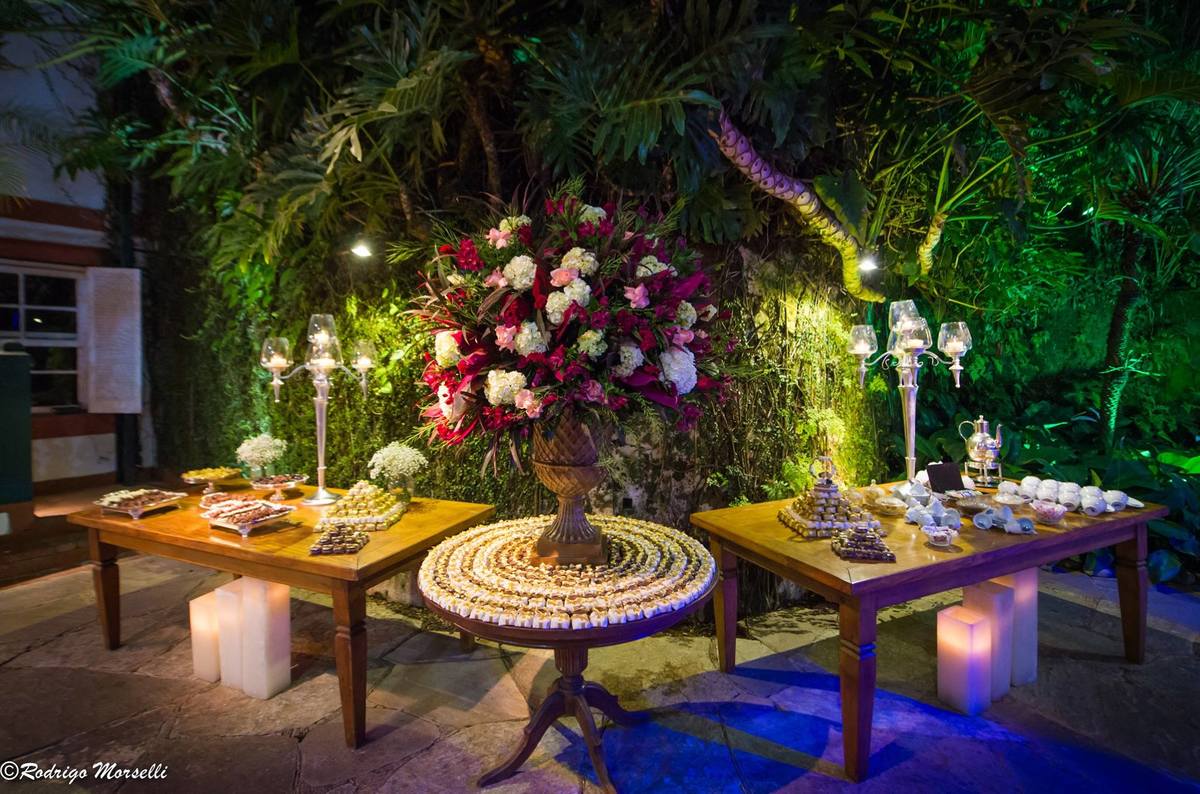 mesa dos bem casados na casa de festas Quinta do Chapecó no Rio de Janeiro