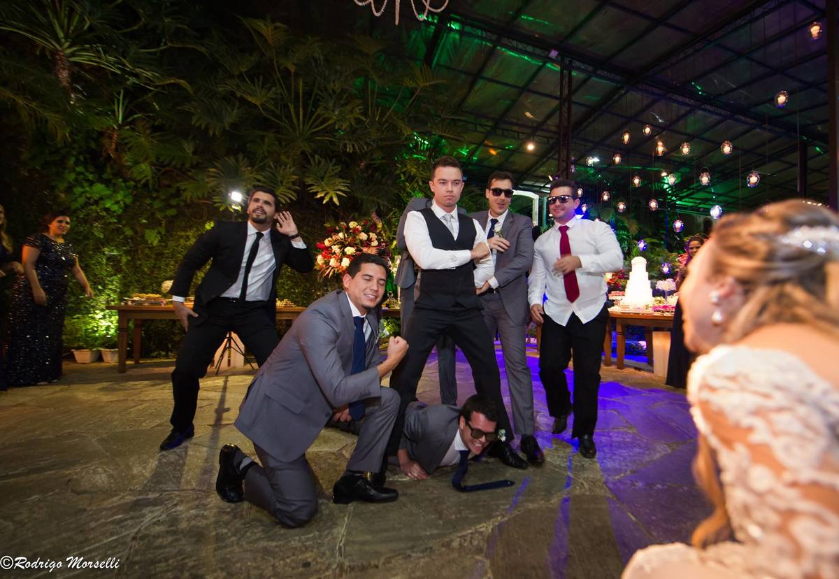 muita animação na coreografia feita pelo casal na Quinta do Chapecó no Rio de Janeiro