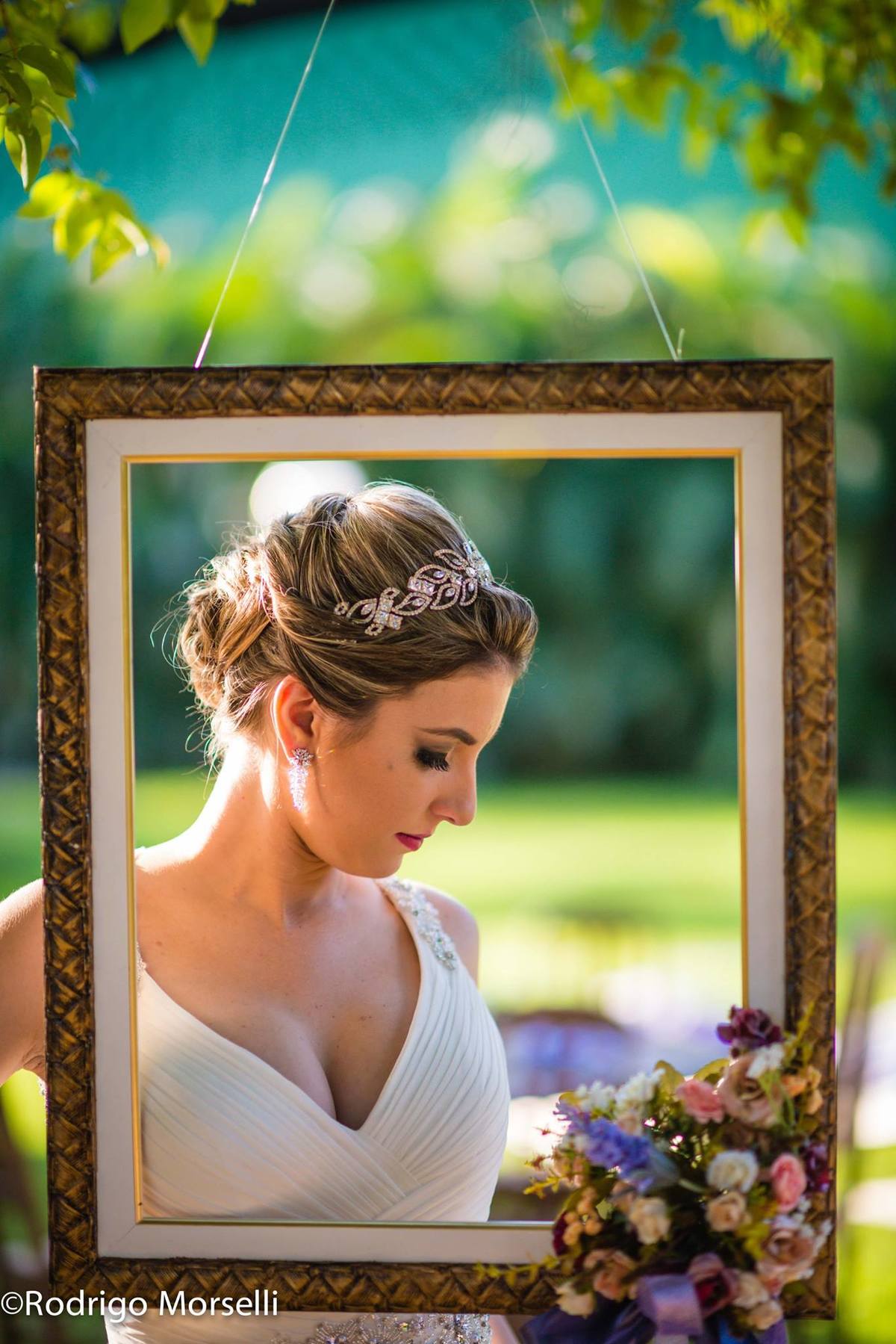 foto da noiva na madura de um quadro decorativo