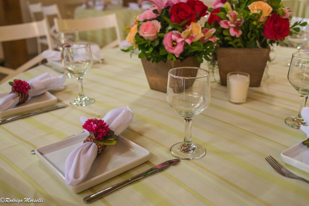 decoração do casamento na Villa Morena