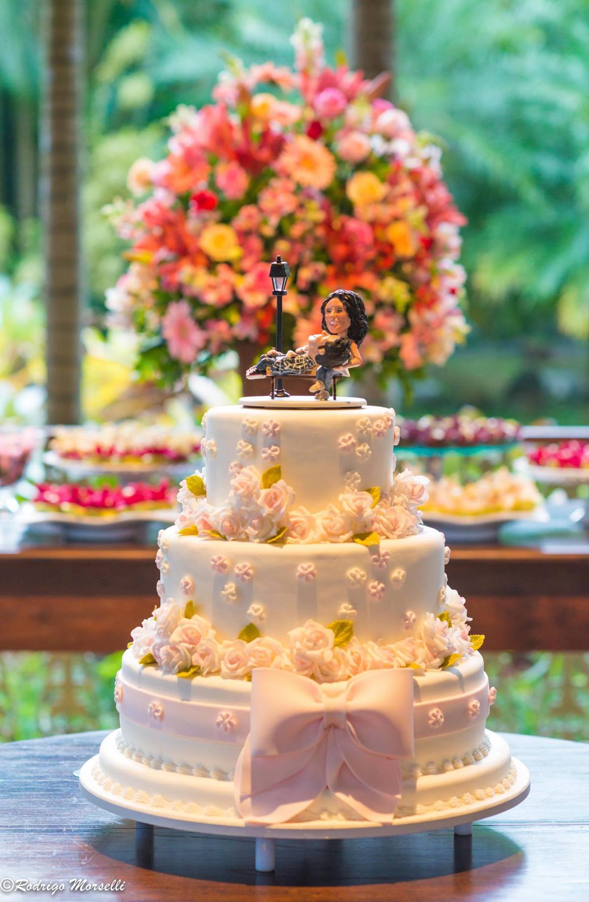 o bolo do casamento da Villa Morena