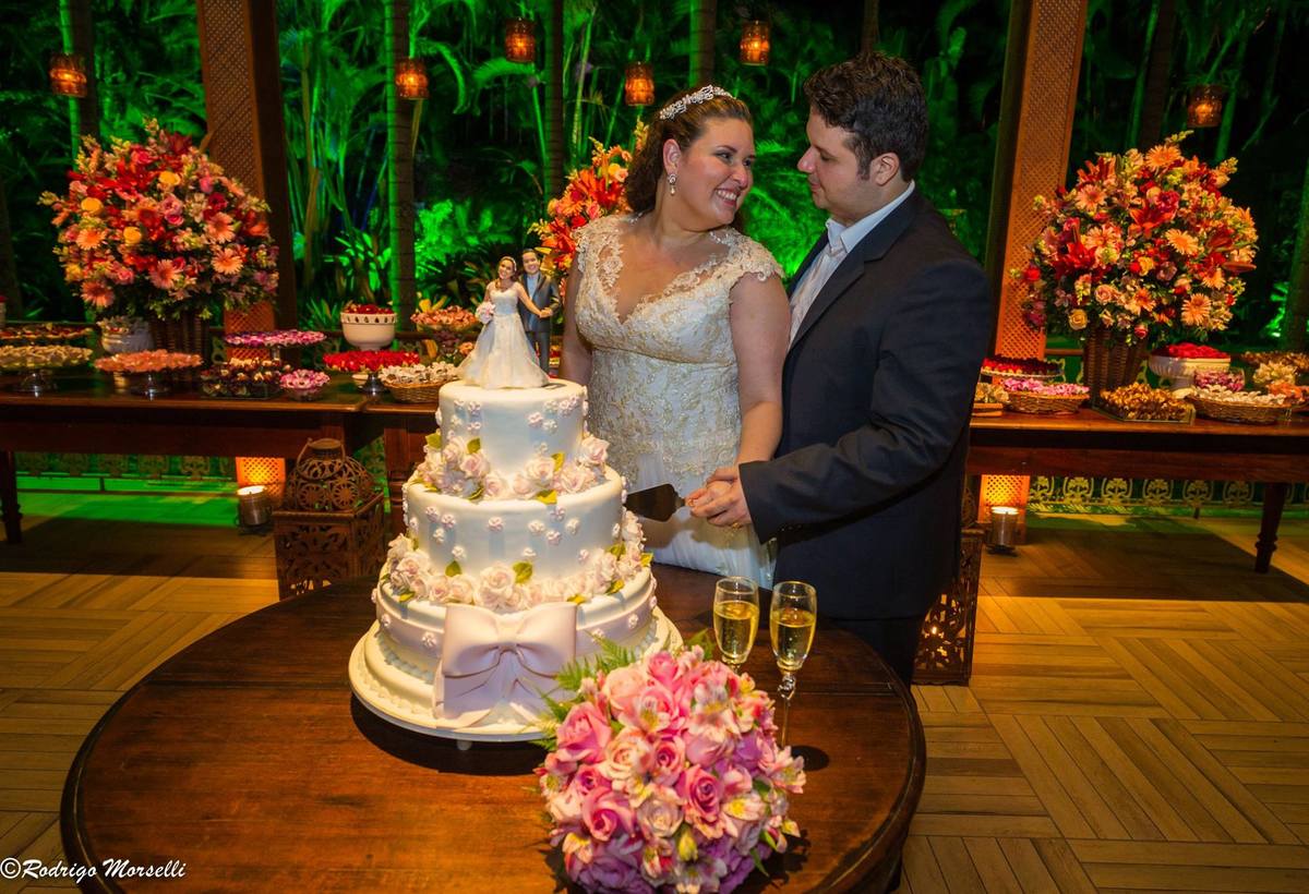 a hora do corte do bolo