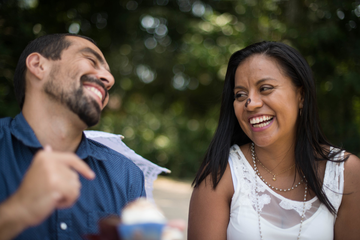 alegria no ensaio pre wedding