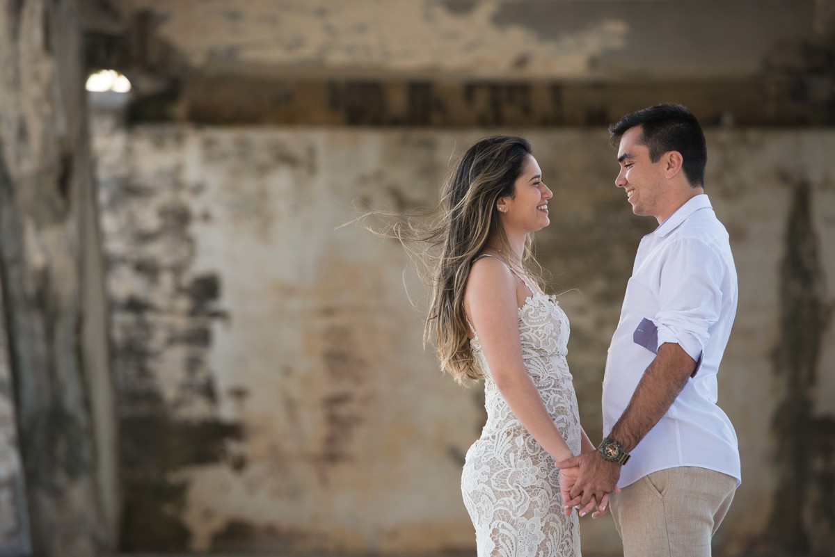 momento de olhar um pro outro no pre wedding