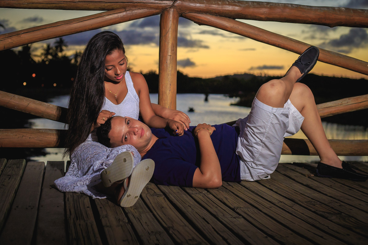 fotografia romântica de casal ensaio