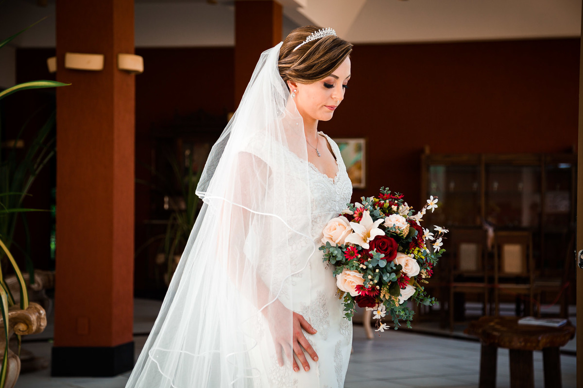 Retrato de noiva no Catussaba Hotel em Salvador bahia 