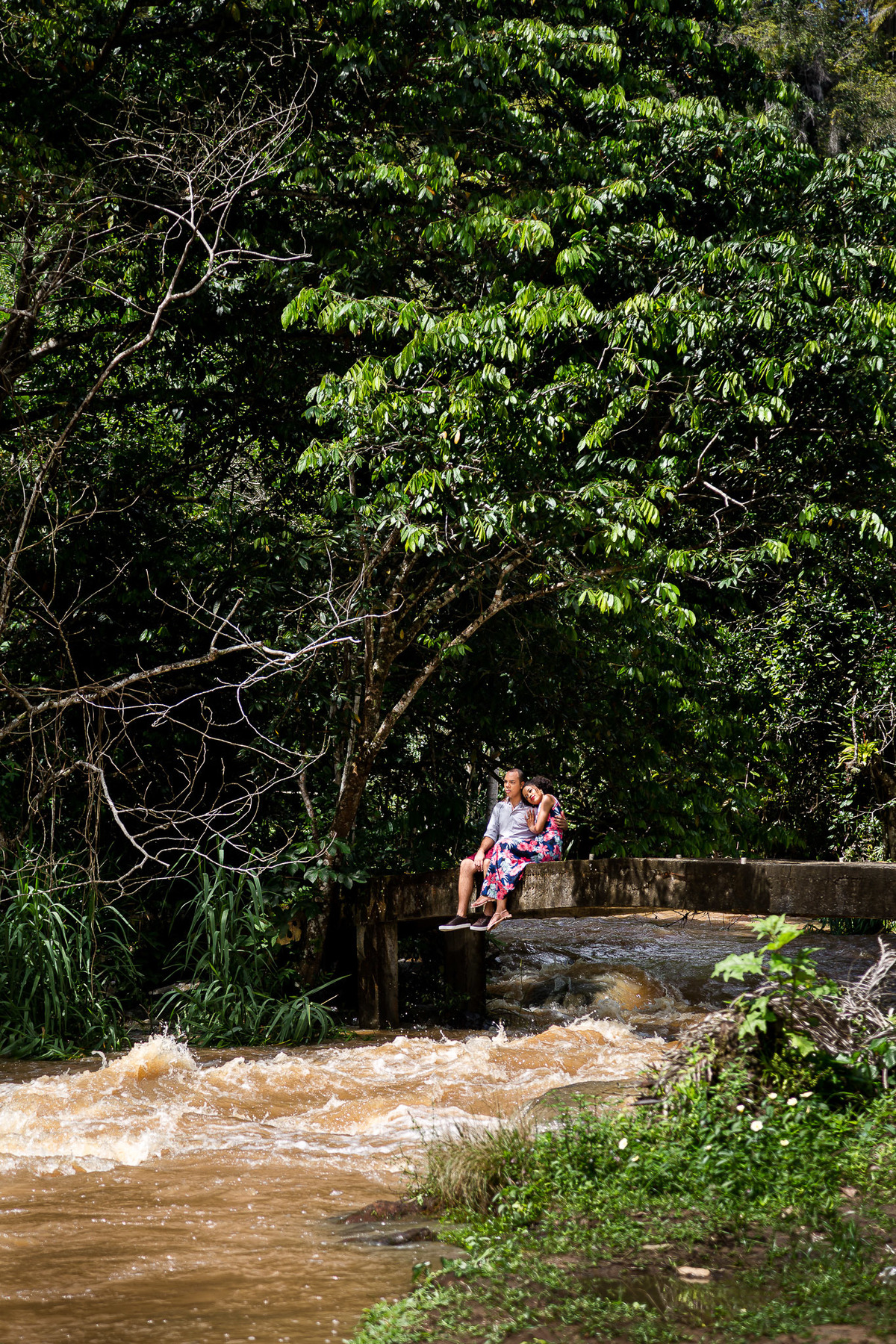 foto de ensaio na cachoeira
