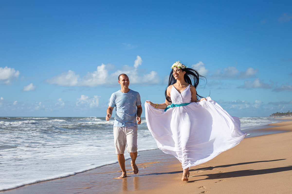 fotografia de ensaio pré-casamento na Ala Mar do Resort Costa do Sauipe