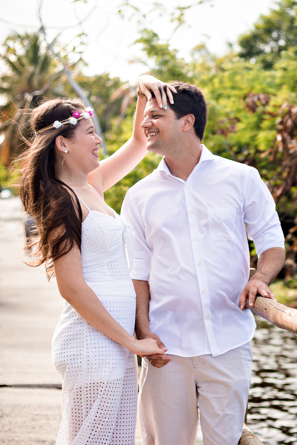 foto espontânea de casal no ensaio
