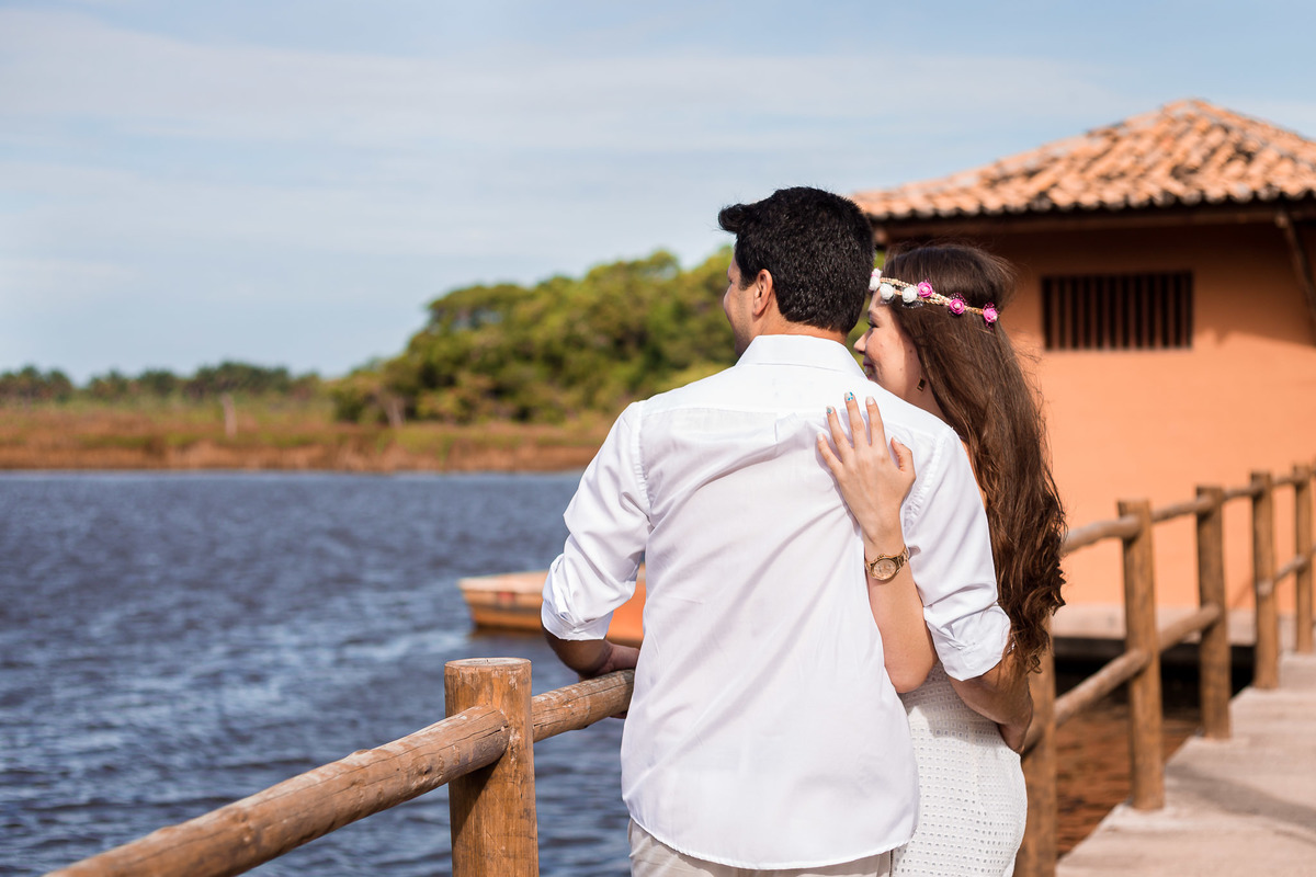 foto de ensaio pré casamento no rio em Salvador