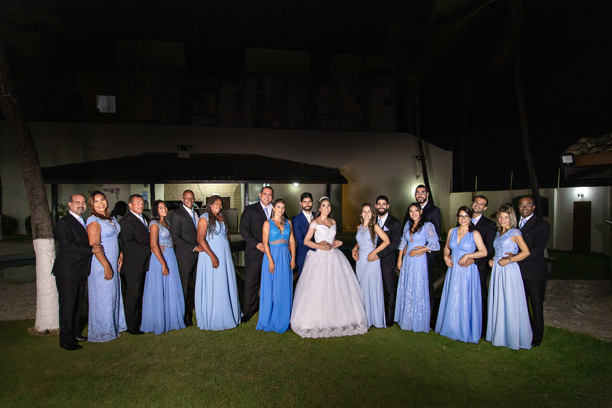 foto dos padrinhos e madrinhas de casamento em salvador