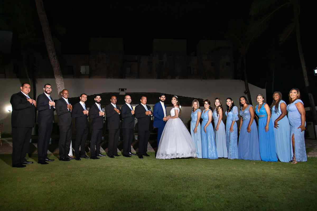foto dos padrinhos e madrinhas de casamento em salvador