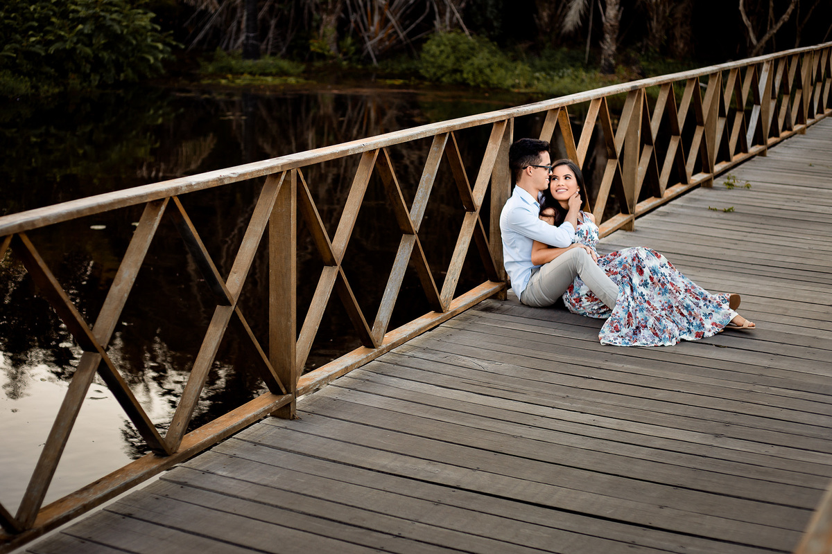 foto de ensaio na ponte da praia do forte