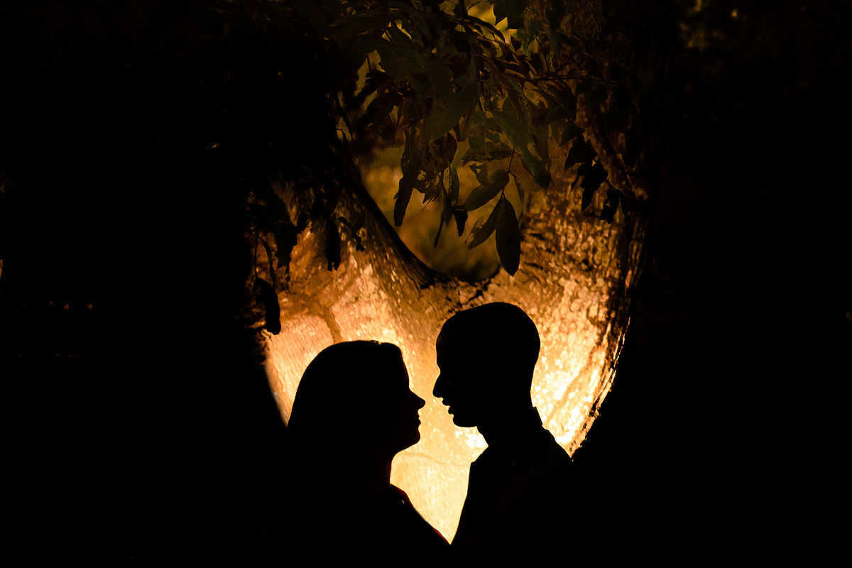 Ensaio Pré Casamento silhueta